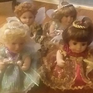 Collectible Porcelain Angel Miniature Dolls